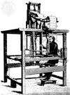 Jacquard loom, engraving, 1874