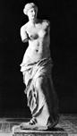 Venus de Milo, marble statue of Aphrodite from Melos, c. 150 . In the Louvre, Paris.